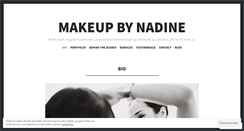 Desktop Screenshot of makeupbynadine.com